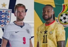 England vs Ghana