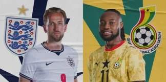England vs Ghana