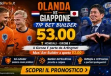 Paesi Bassi vs Giappone Bet Builder: sfida di peso ad Arlington con valore a Quota 53.00 Olanda vs Giappone
